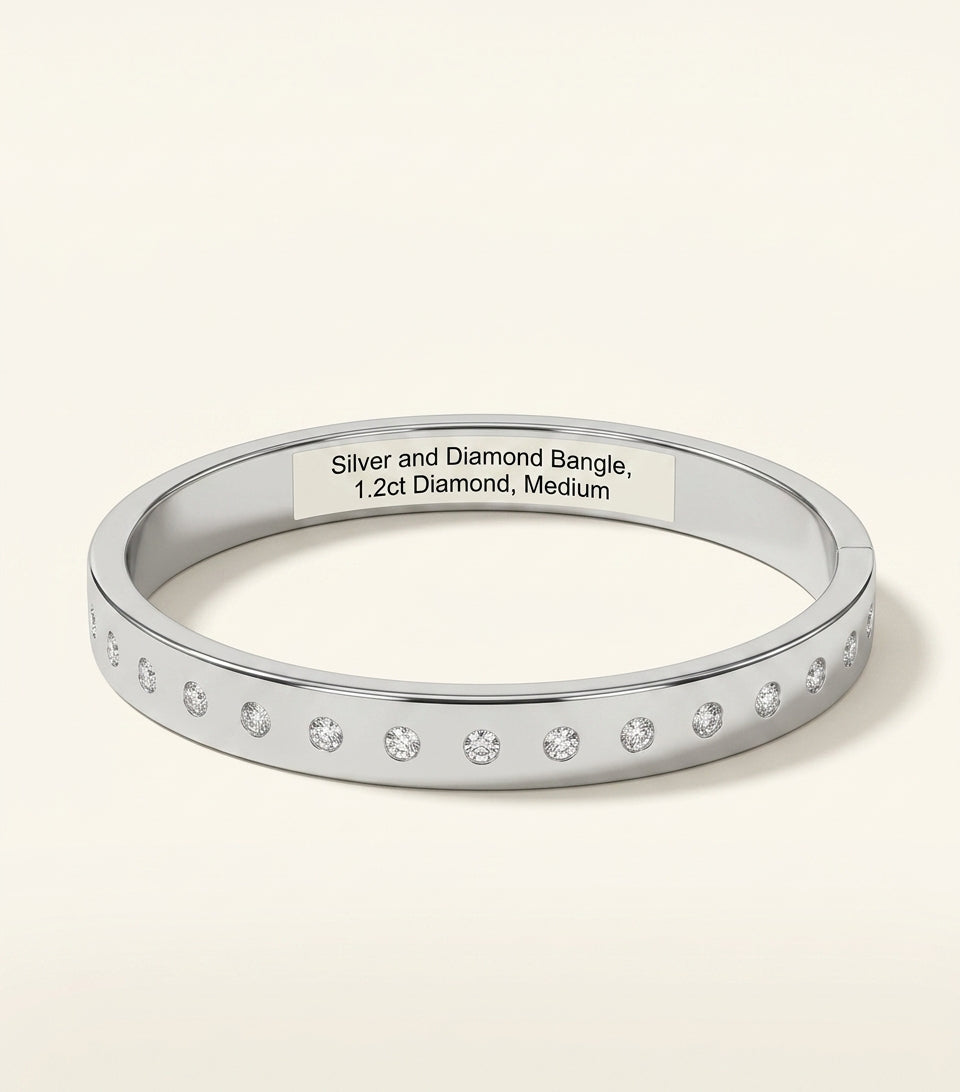 Cartier white gold diamond LOVE bracelet, UK version