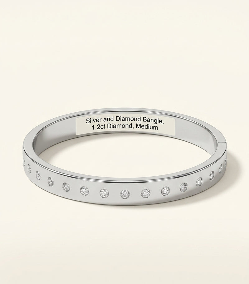 Cartier white gold diamond LOVE bracelet, UK version