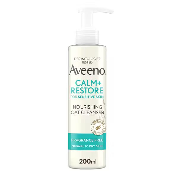Aveeno Face Calm + Restore Cleanser 200ml - British product