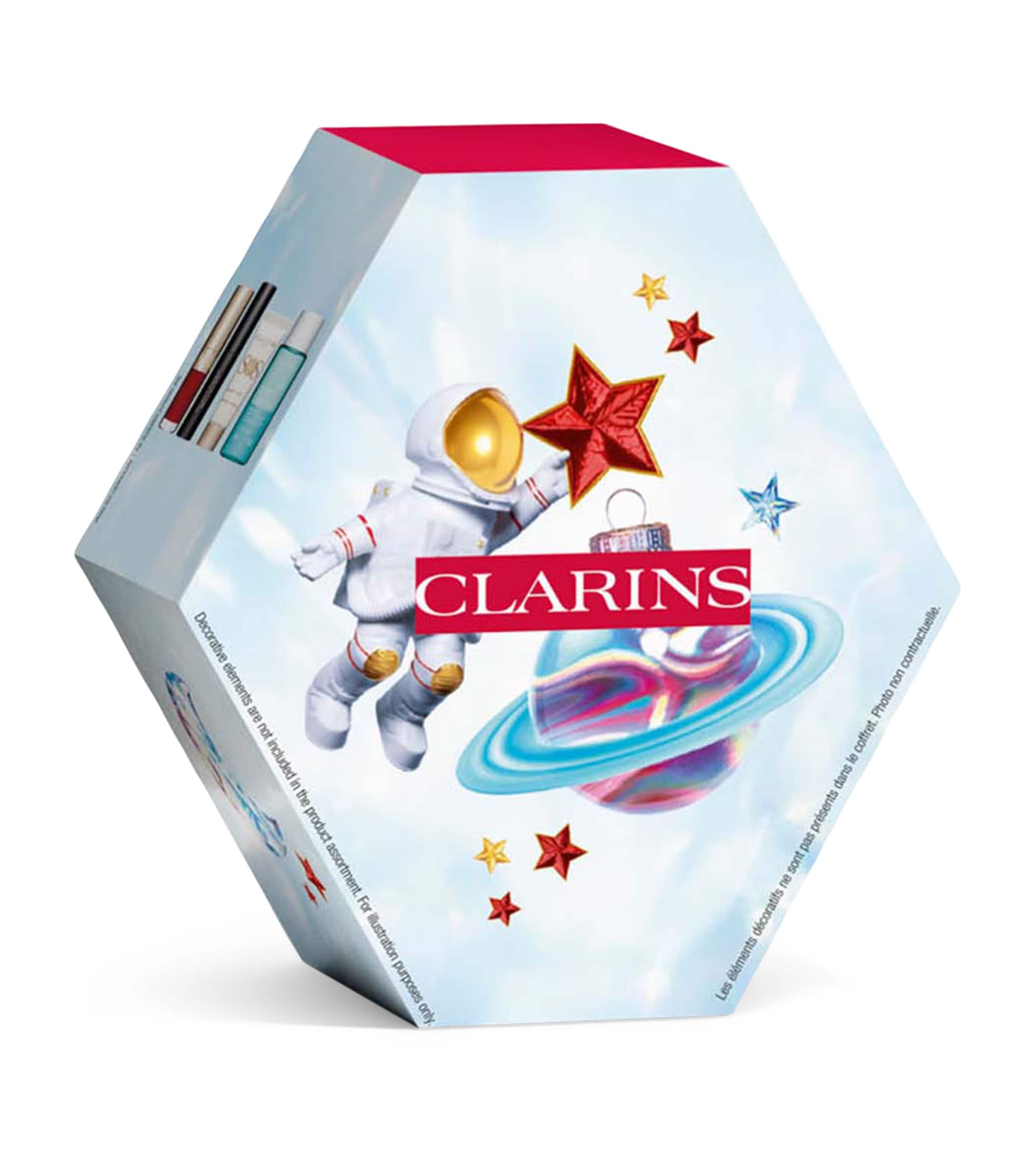 Clarins compact makeup set with lip oil and mascara - British product