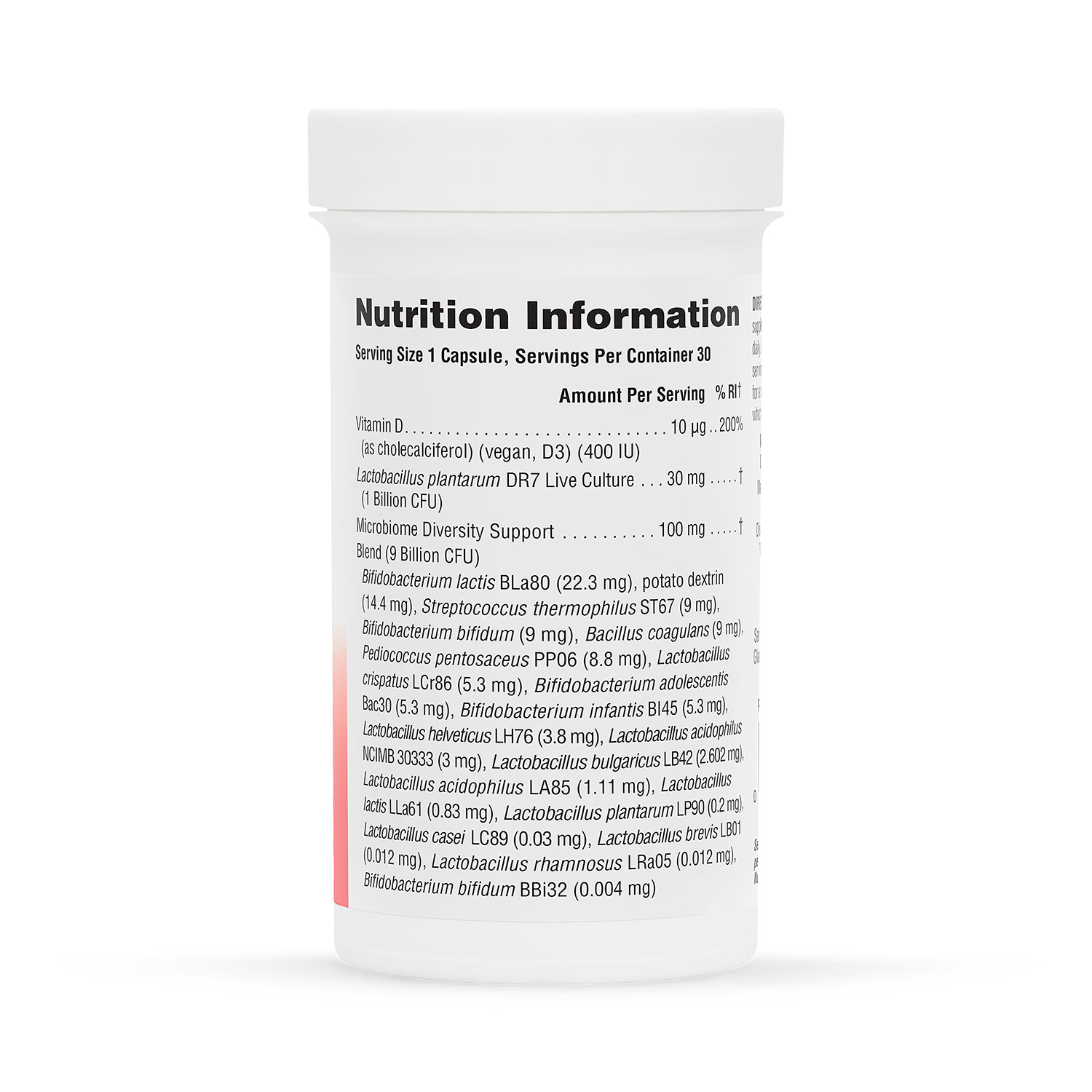 NaturesPlus Immune Microbiome probiotic supplement 30 capsules, imported from the UK