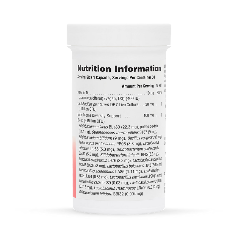 NaturesPlus Immune Microbiome probiotic supplement 30 capsules, imported from the UK