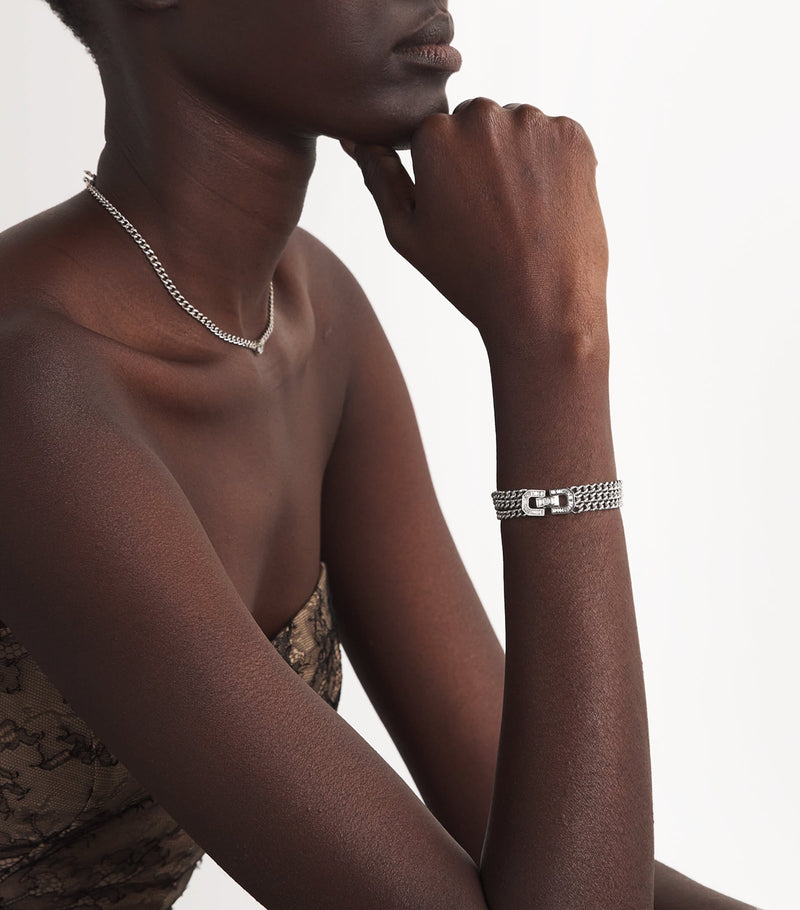 SHAY white gold diamond link bracelet (British brand)