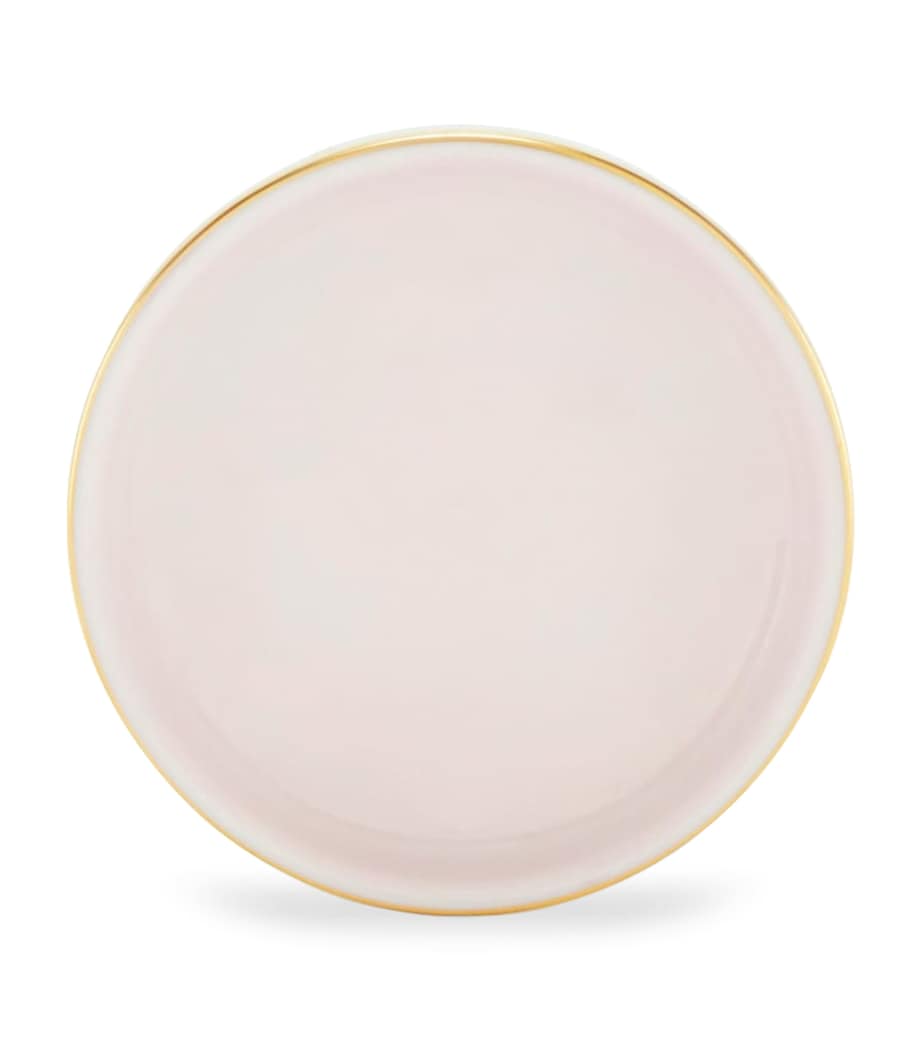 GINORI 1735 porcelain butter dish Rosa 10cm, UK version