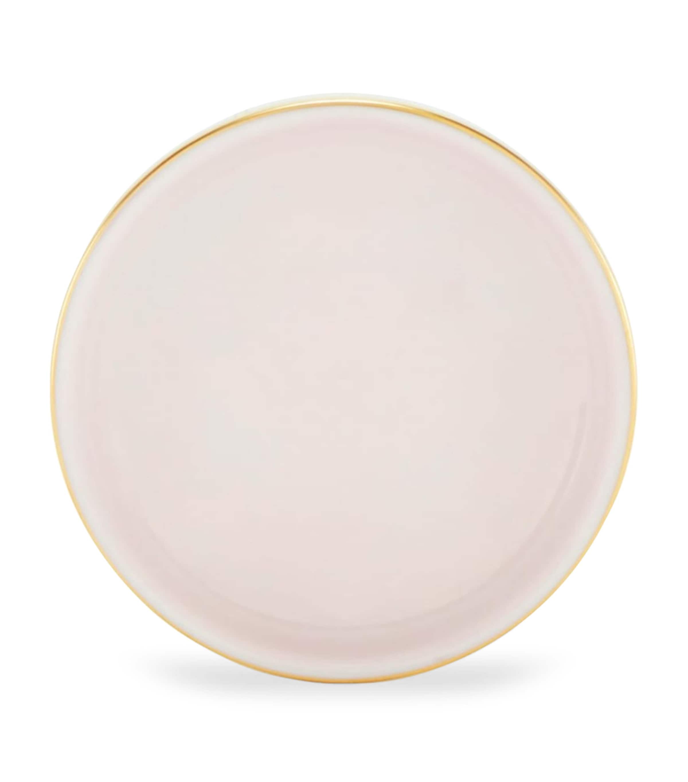 GINORI 1735 porcelain butter dish Rosa 10cm, UK version