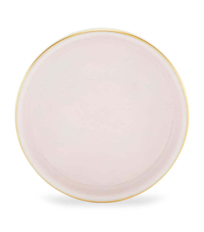 GINORI 1735 porcelain butter dish Rosa 10cm, UK version