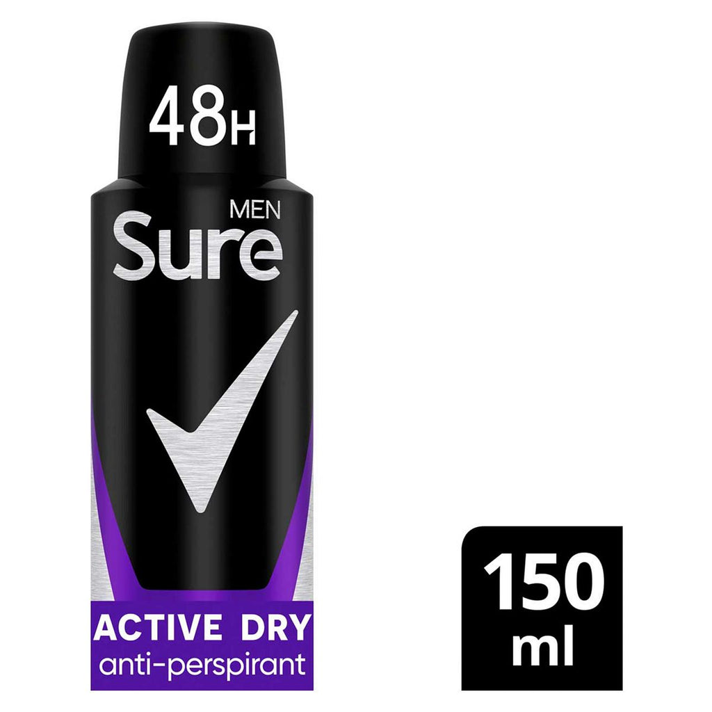 Sure Men Active Dry Antiperspirant Deodorant 150ml