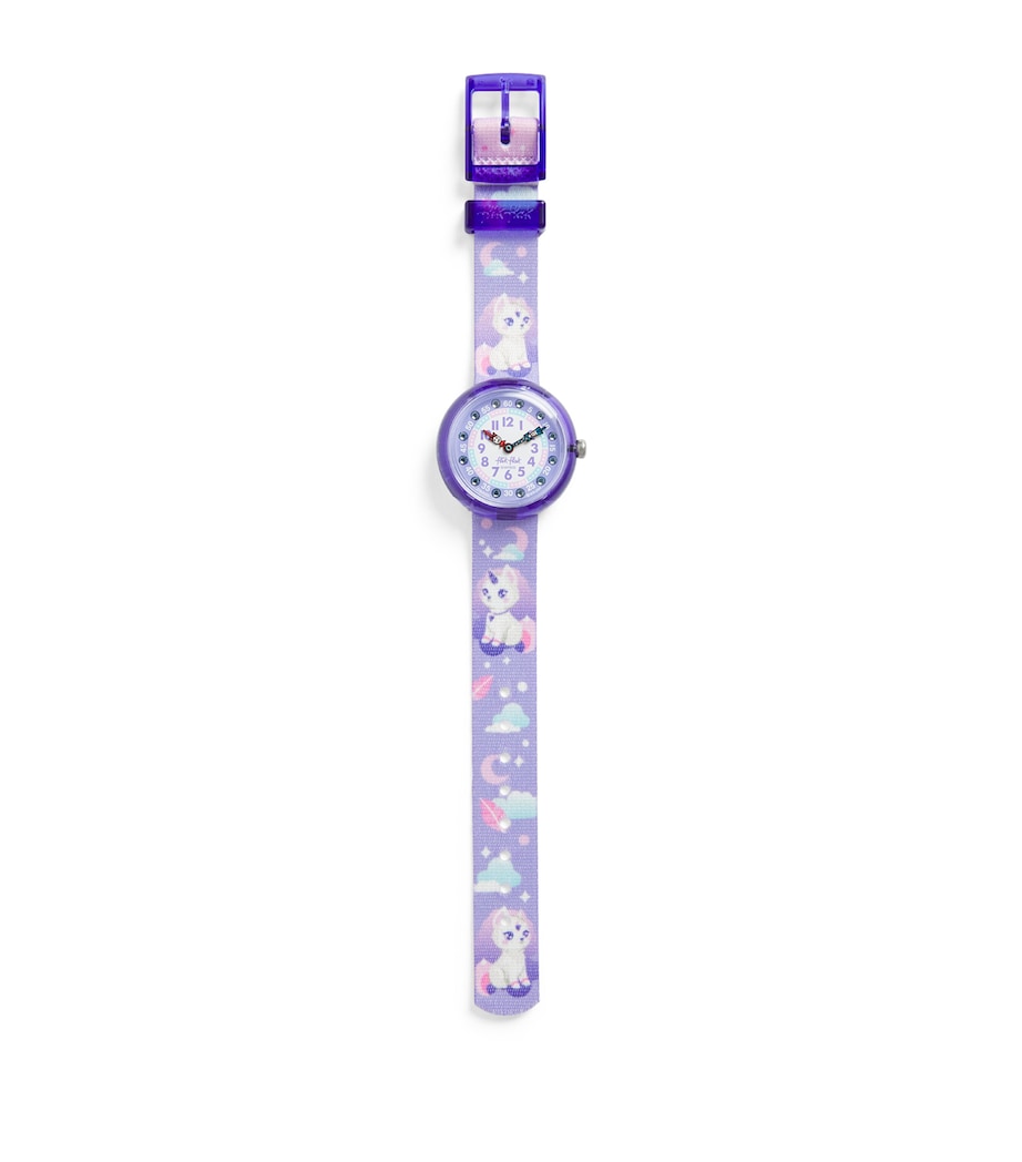 Flik Flak children's watch Cosmicat Mystic Land 32mm, UK version