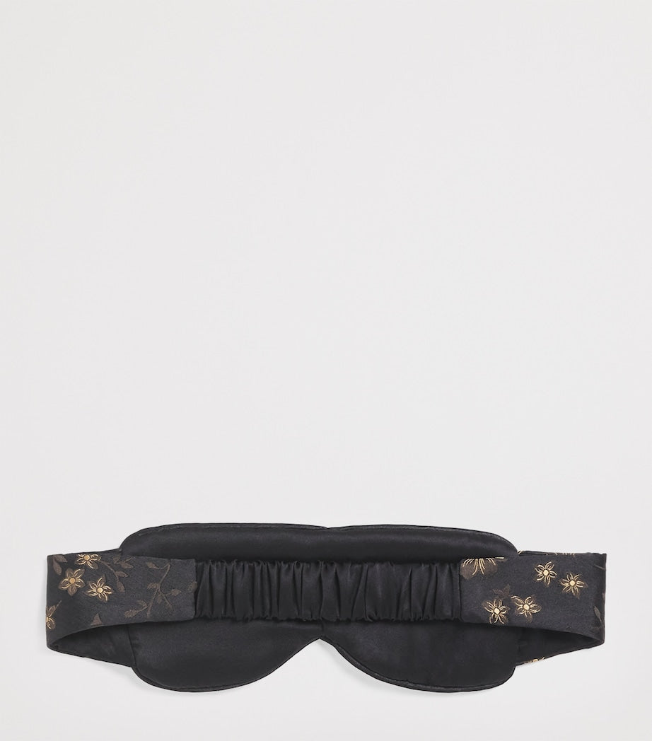 Daniel Hanson silk night floral eye mask (British brand)