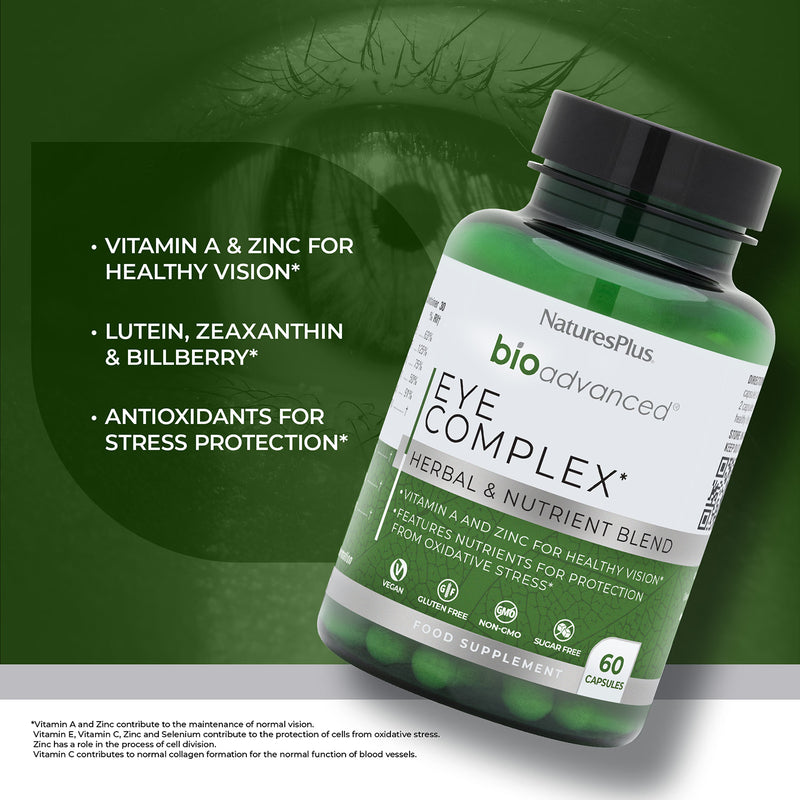 NaturesPlus Eye Complex supplement 60 capsules, imported from the UK