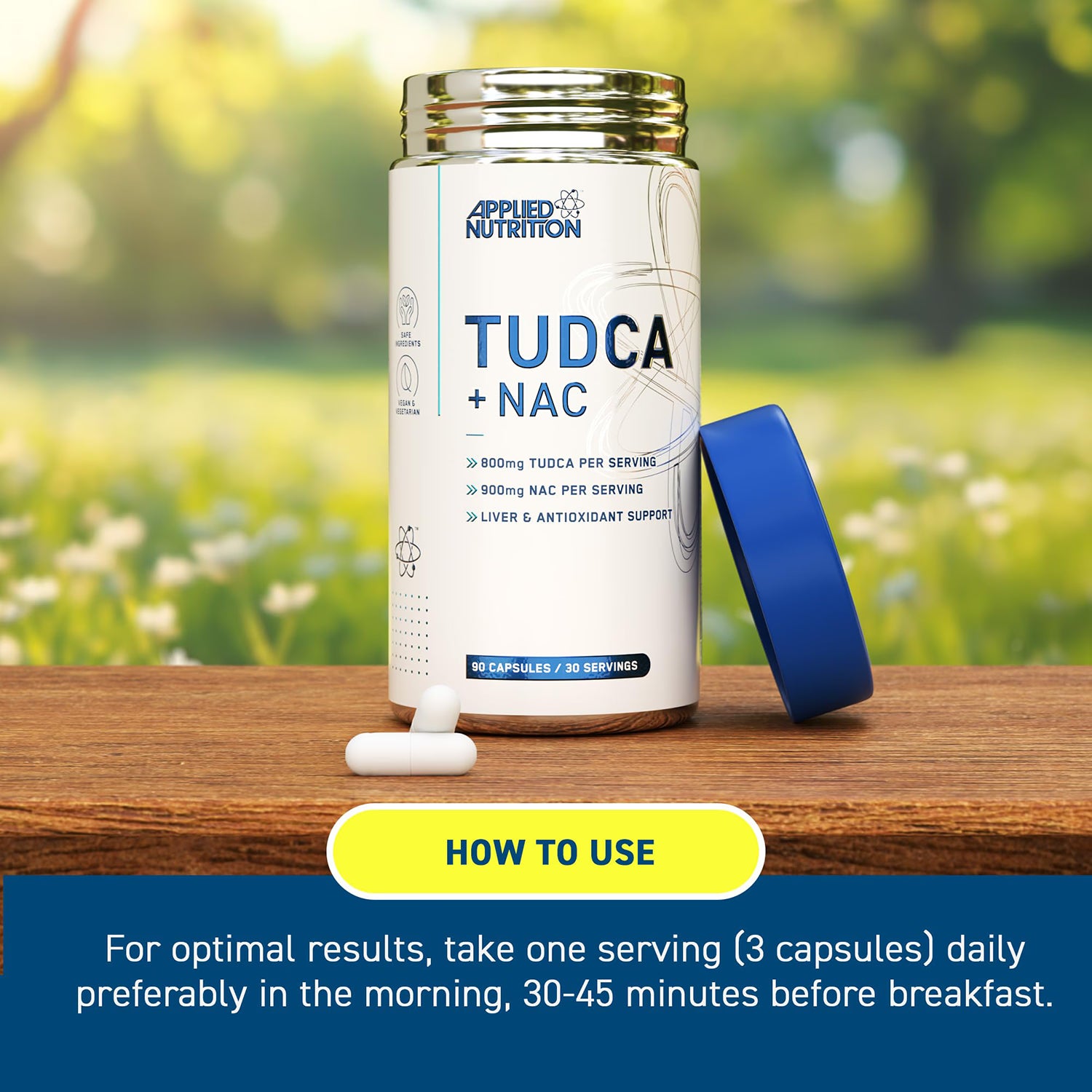 Liver supplement TUDCA NAC 90 capsules (British brand)