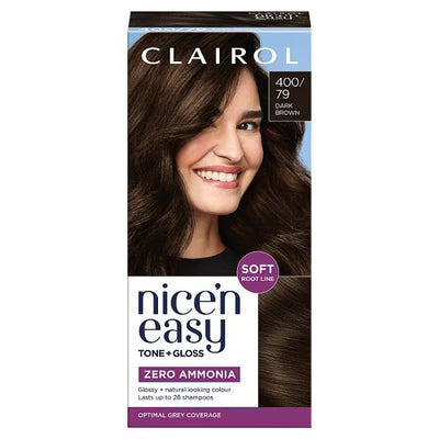 Superdrug Clairol Nice'n Easy Tone+Gloss Dark Brown Semi-Permanent Hair Dye- Buy online at McGrocer