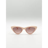 SVNX light pink cateye sunglasses, imported from the UK
