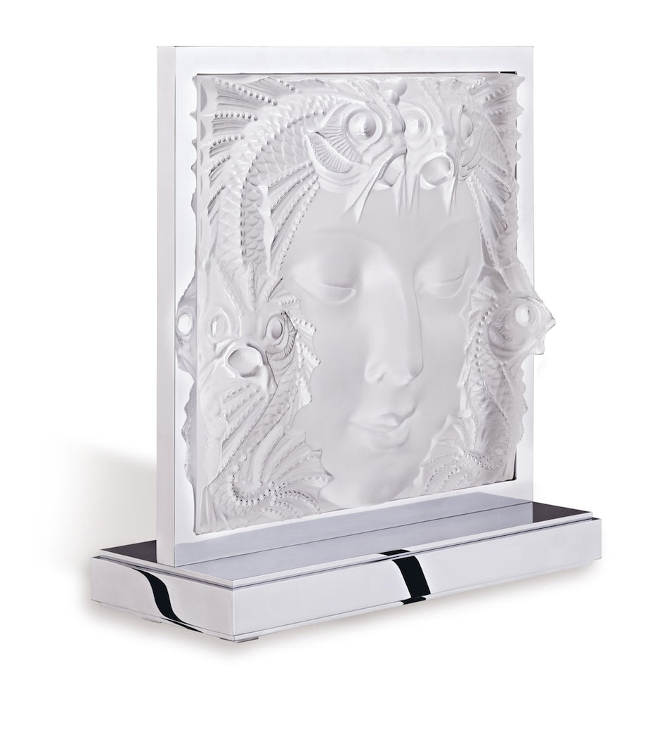 Lalique Crystal Masque de Femme Lamp, UK version