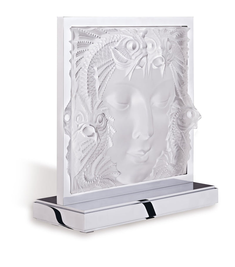 Lalique Crystal Masque de Femme Lamp, UK version