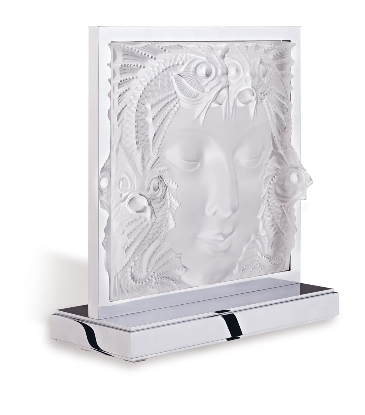 Lalique Crystal Masque de Femme Lamp, UK version