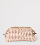 Miu Miu nappa leather Matelassé clutch bag, UK version
