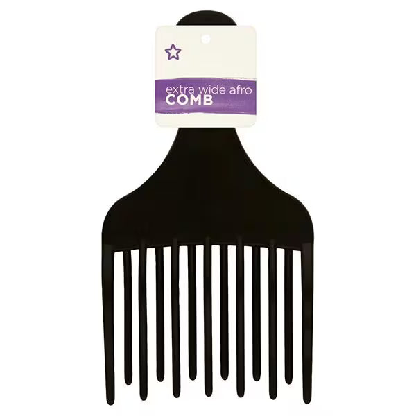 Superdrug extra wide afro comb - British product