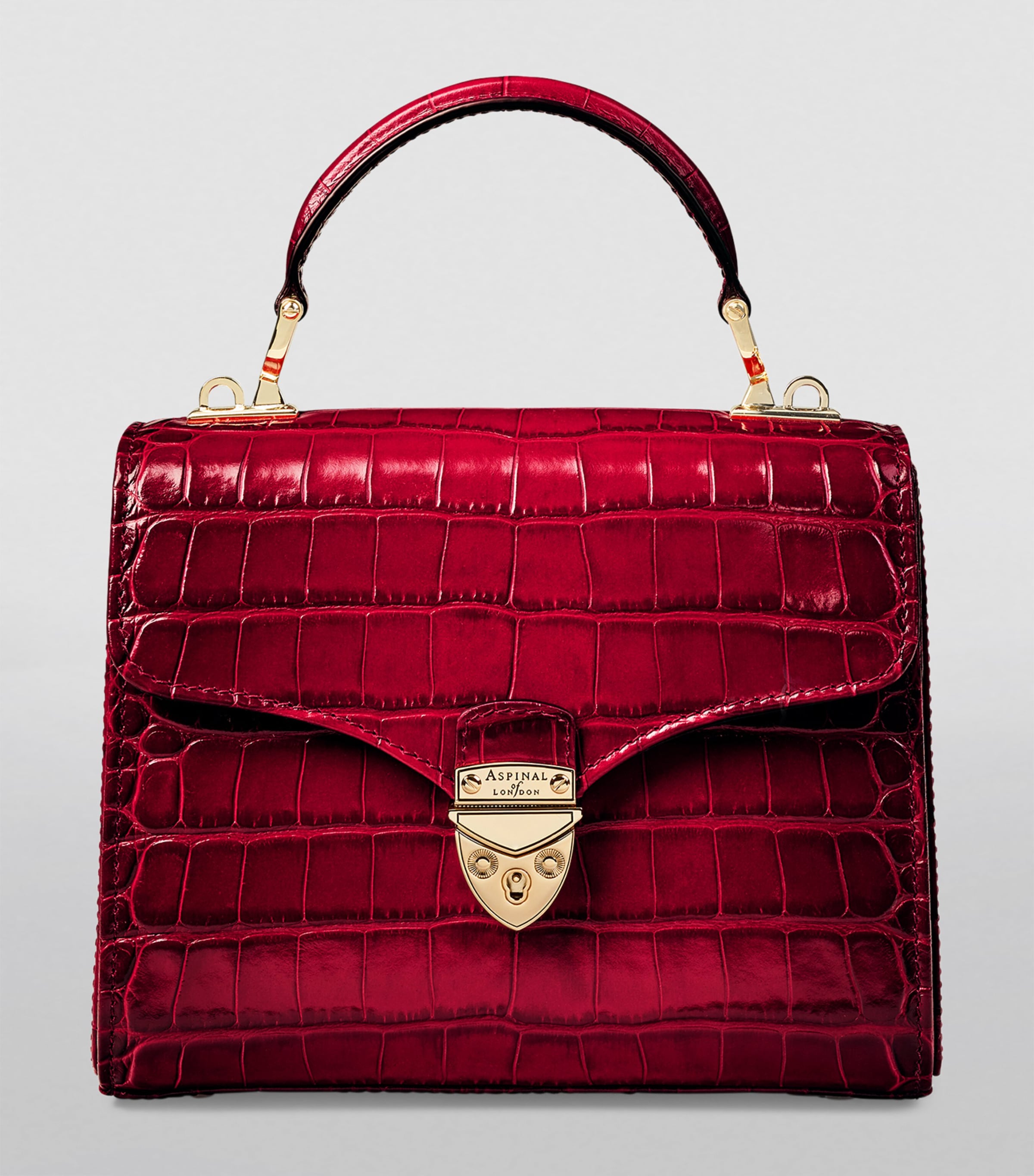 Aspinal of London Mayfair midi top-handle bag, imported from the UK