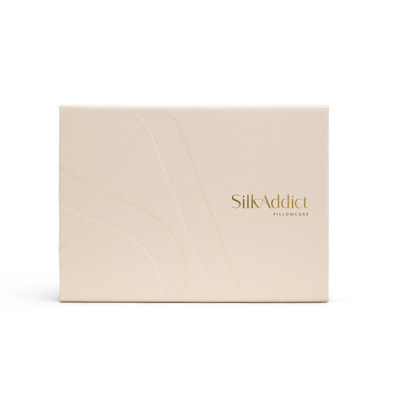 Silk Addict mulberry silk pillowcase twinpack Caramel - British product