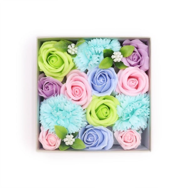 Merci Boutique soap bouquet Blue Dream Square, imported from the UK