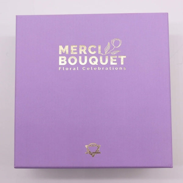 Merci Boutique soap bouquet Blue Dream Square, imported from the UK