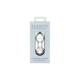 Clarity Utopian Bloom glass butt plug 4.3-inch, UK version