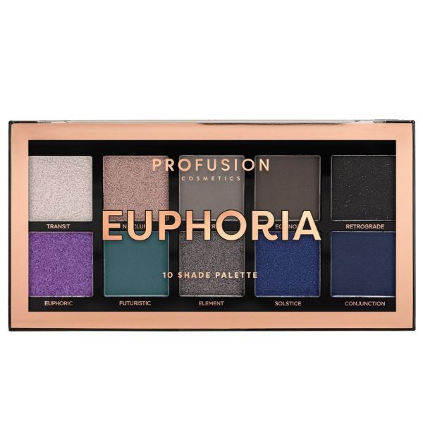 Profusion Cosmetics Euphoria- 10 Shade Eyeshadow Palette