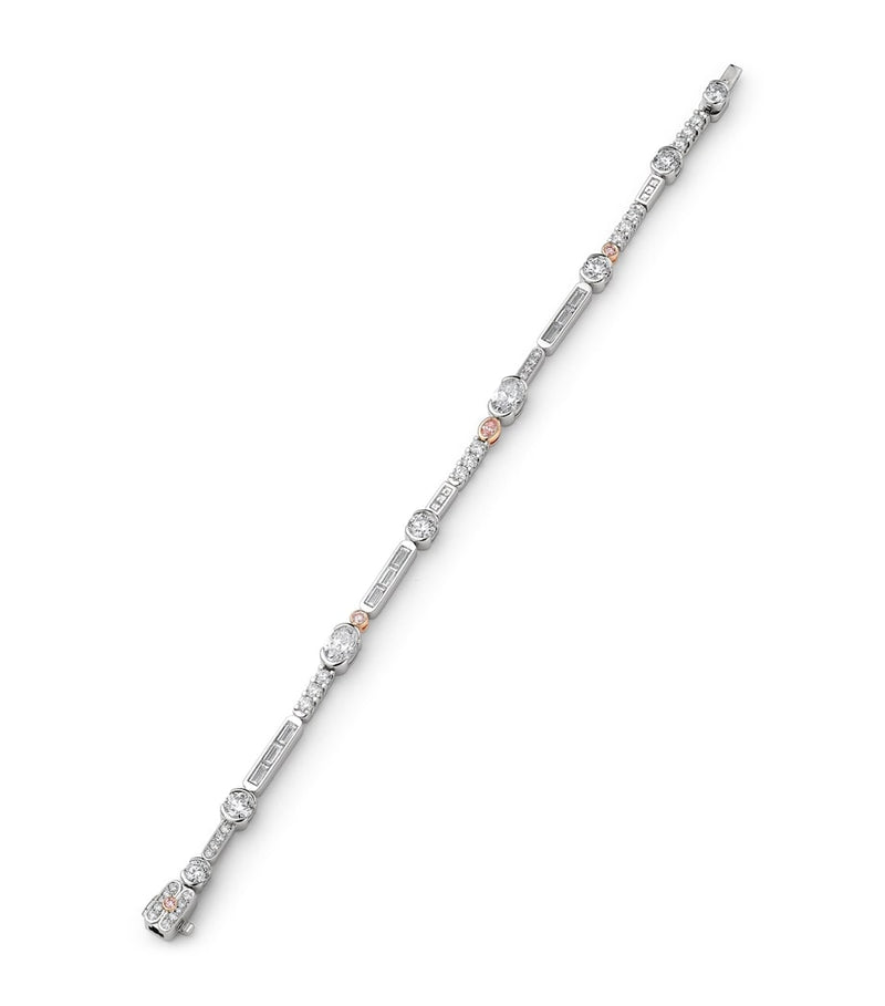 Boodles Play of Light bracelet platinum and rose gold (British brand)