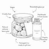 CorinCraft sensual aromatherapy lava stones gift set, UK version