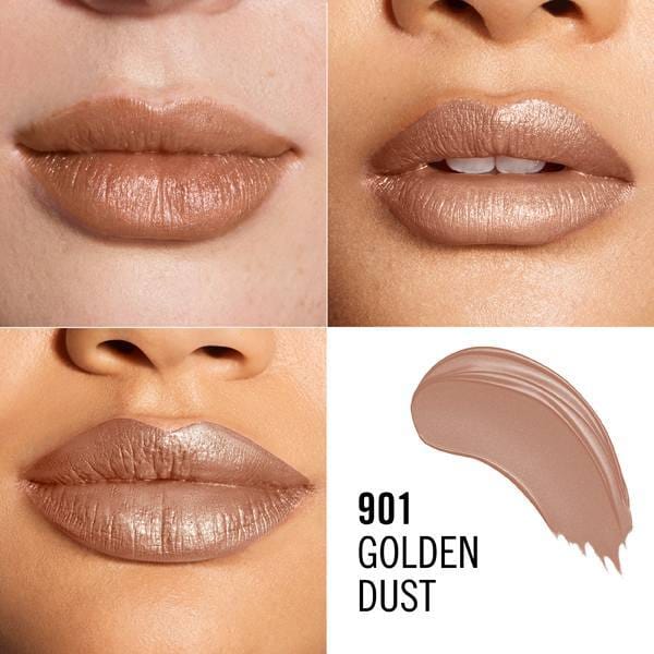 Rimmel Lasting Finish Shimmer Lipstick Golden Dust, imported from the UK
