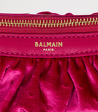 Balmain mini top-handle bag Ebene half-moon, imported from the UK