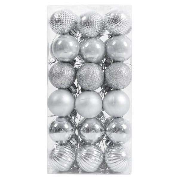 Livingandhome Christmas bauble set 36 pieces, UK version