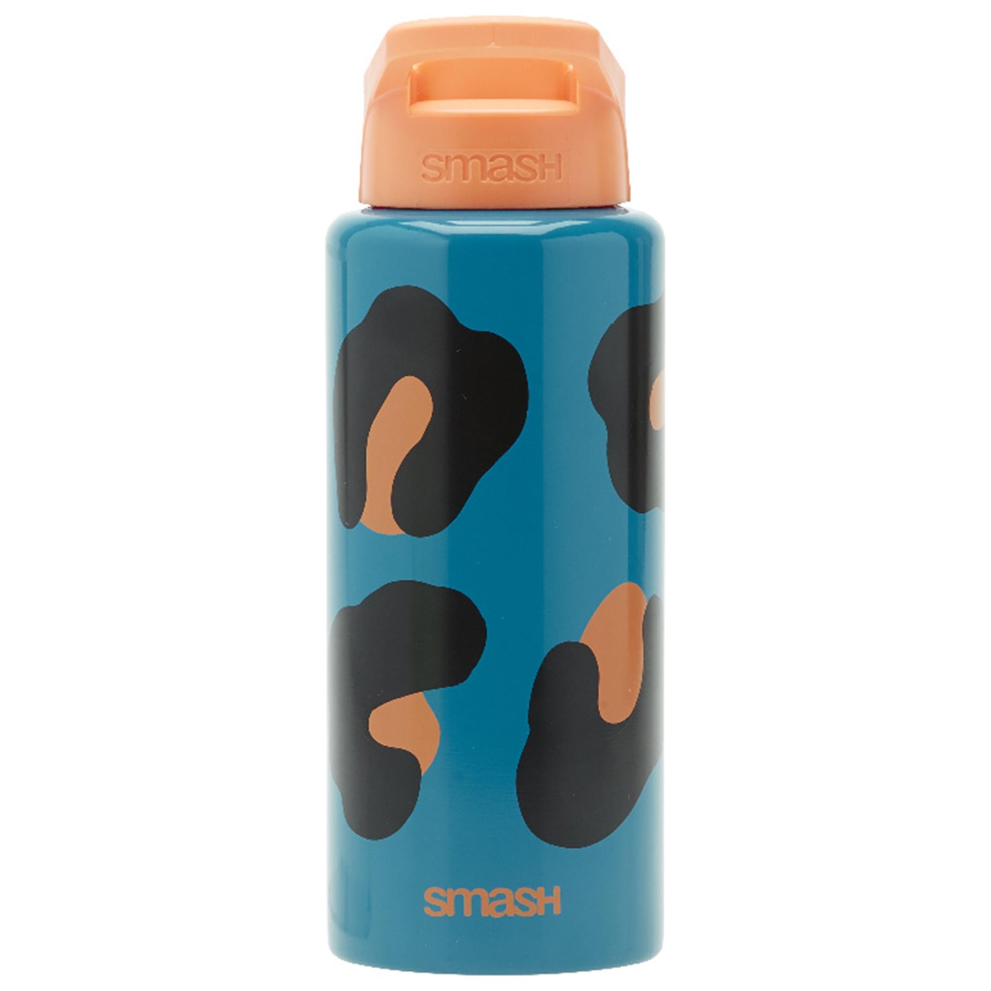 Smash Leopard Print Sipper Bottle Teal & Orange GOODS Sainsburys   