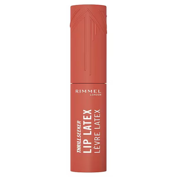 Rimmel Thrill Seeker liquid lipstick So Peachy, imported from the UK