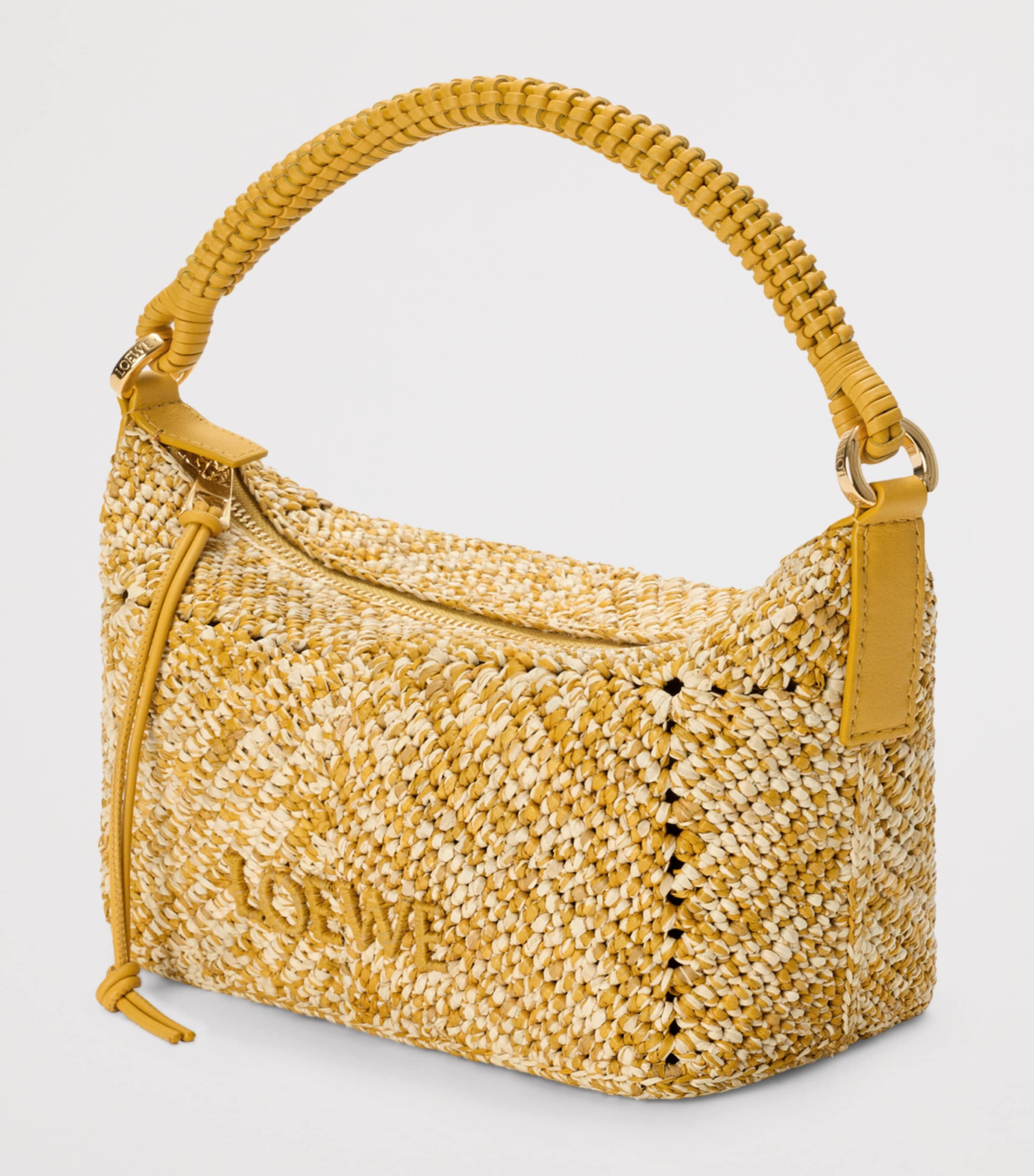 LOEWE Raffia Cala Pouch handwoven raffia bag, UK version