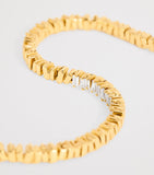 Suzanne Kalan yellow gold diamond tennis bracelet (British brand)