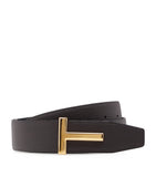 TOM FORD leather reversible T Icon belt, imported from the UK