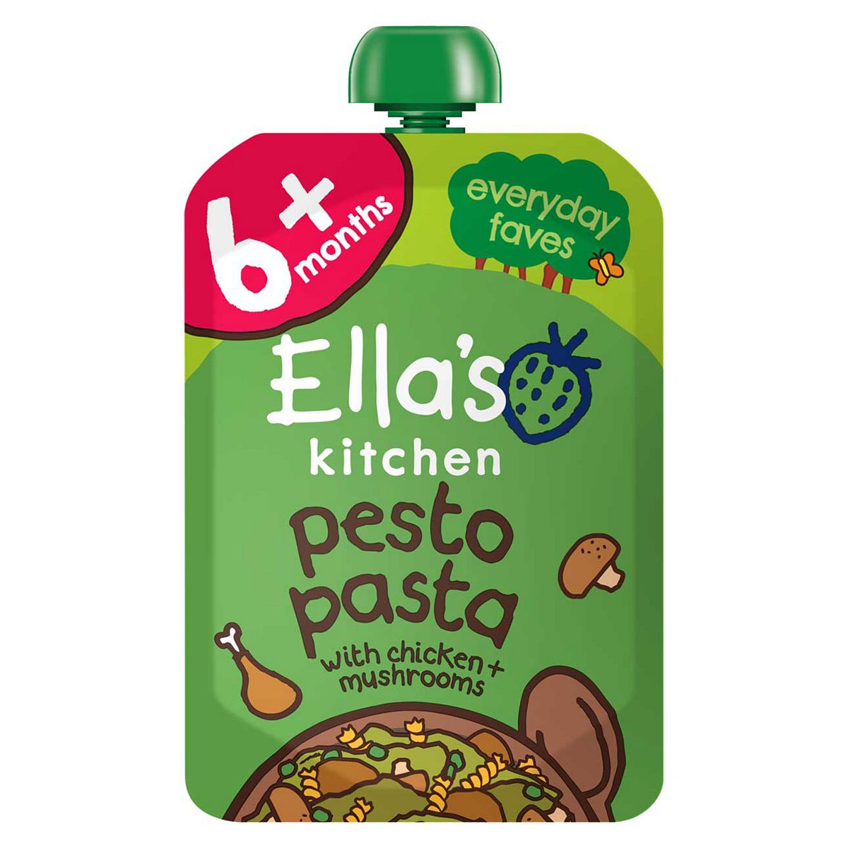 Ella's Kitchen Organic Chicken Pesto Pasta Baby Food Pouch 6+ Months 100g GOODS Boots   