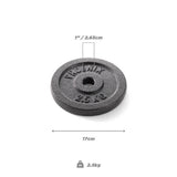 Phoenix Fitness 2.5kg weight plate 1 inch - British product