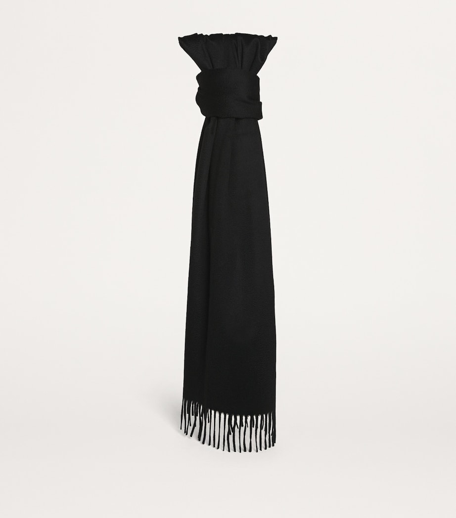 Max Mara cashmere fringed scarf, imported from the UK