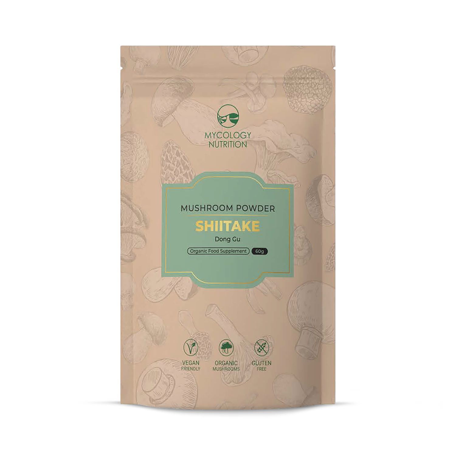Mycology Nutrition organic shiitake powder 60g - British product