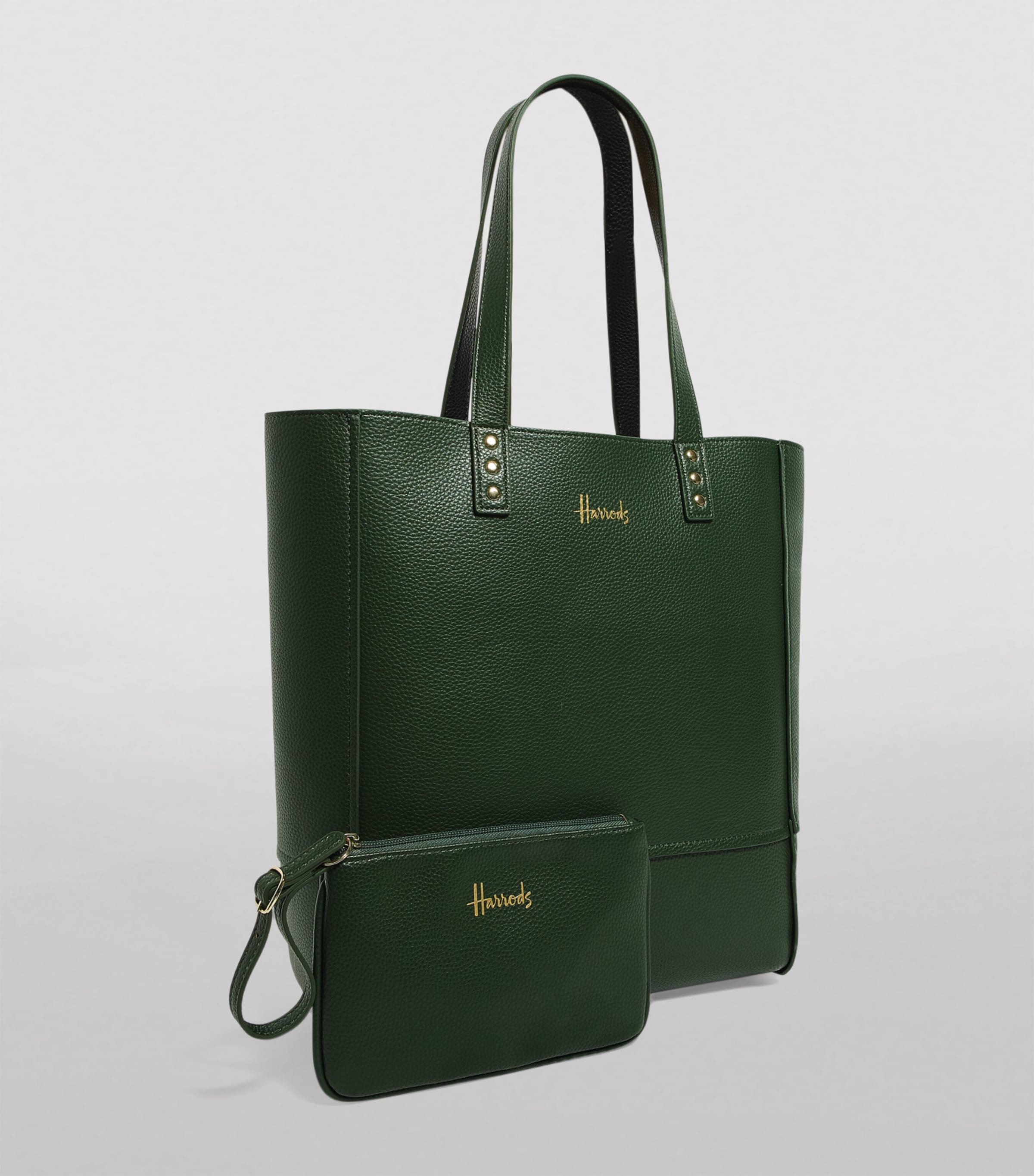 Harrods Fern tote bag pebbled polyurethane imported from the UK