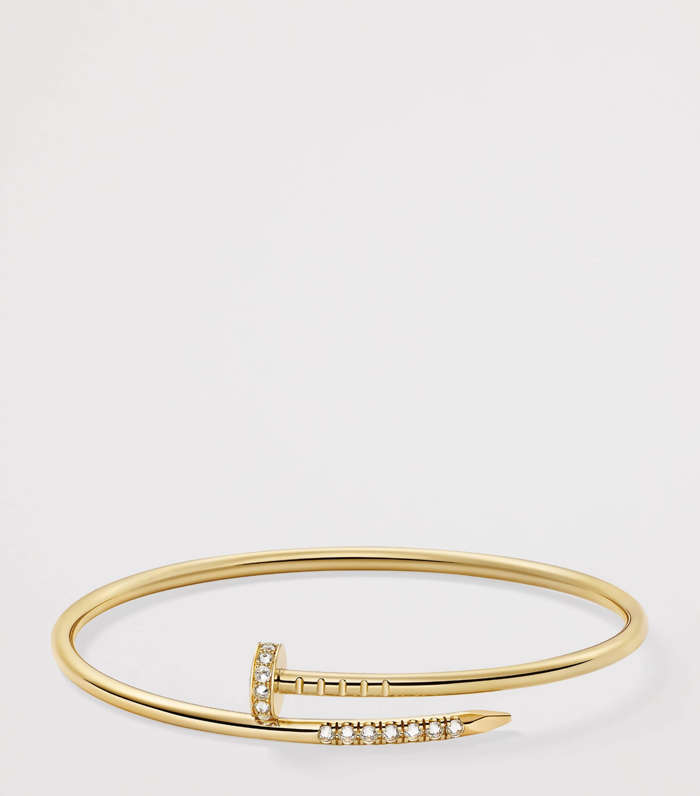 Cartier Juste Un Clou yellow gold diamond bracelet (British brand)