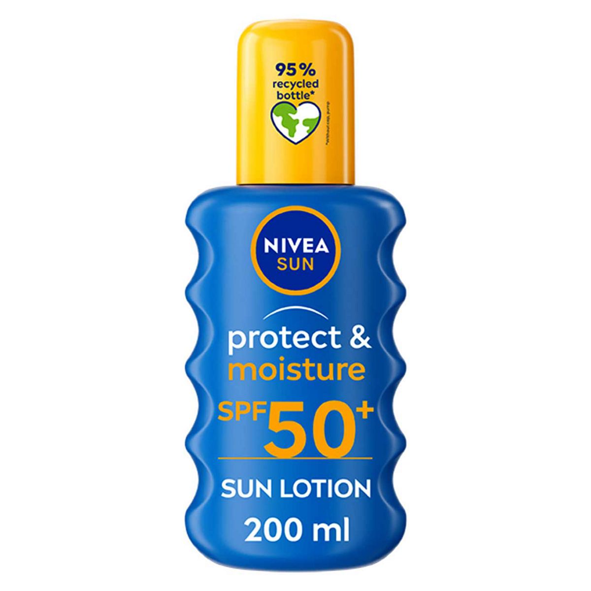 NIVEA SUN Protect & Moisture Sun Cream Spray SPF50+ 200ml Suncare & Travel Boots   