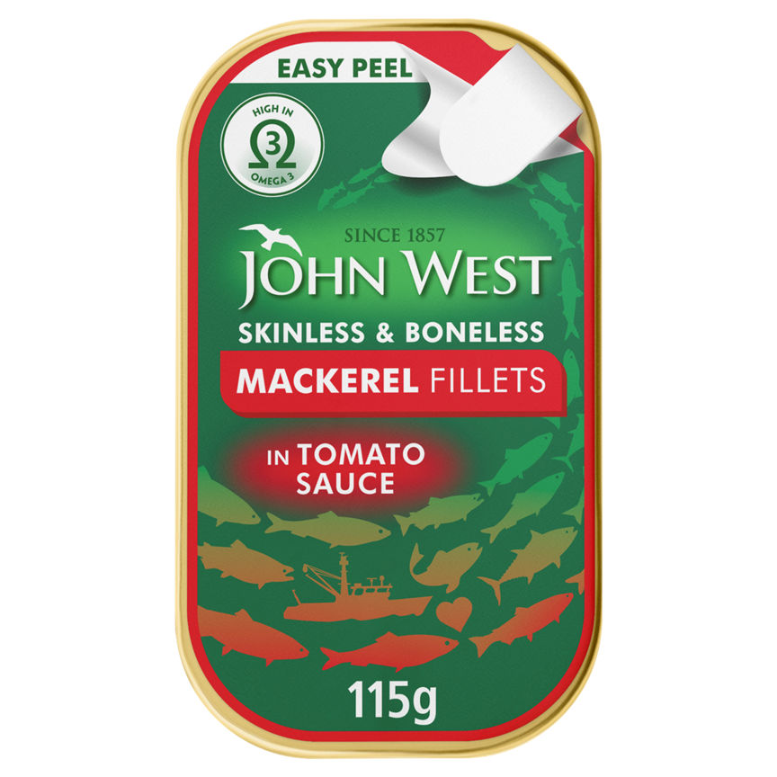 John West Mackerel Fillets in Tomato Sauce GOODS ASDA   