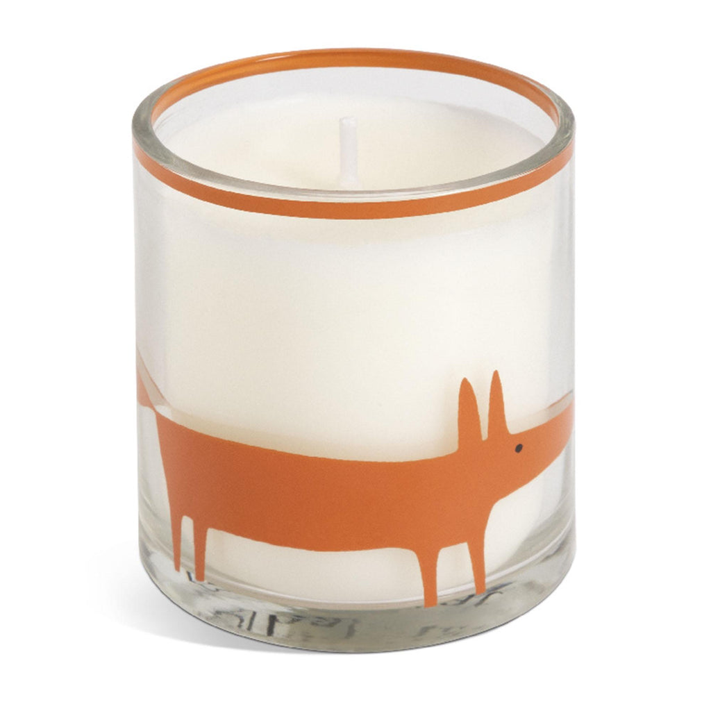 Habitat x Scion Family Mr Fox Candle Glass Yellow