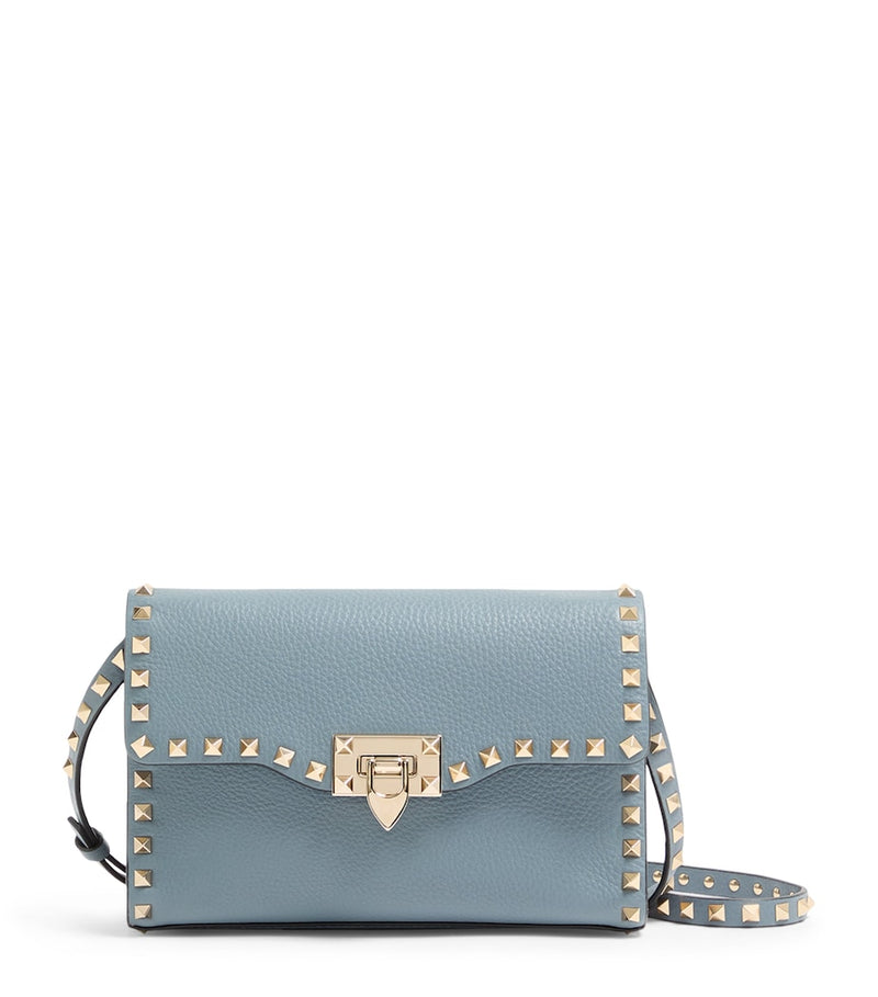 Valentino Garavani small leather Rockstud shoulder bag (British brand)