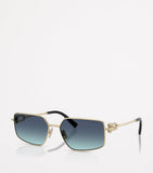 Tiffany & Co. TF3111 metal rectangular sunglasses, imported from the UK