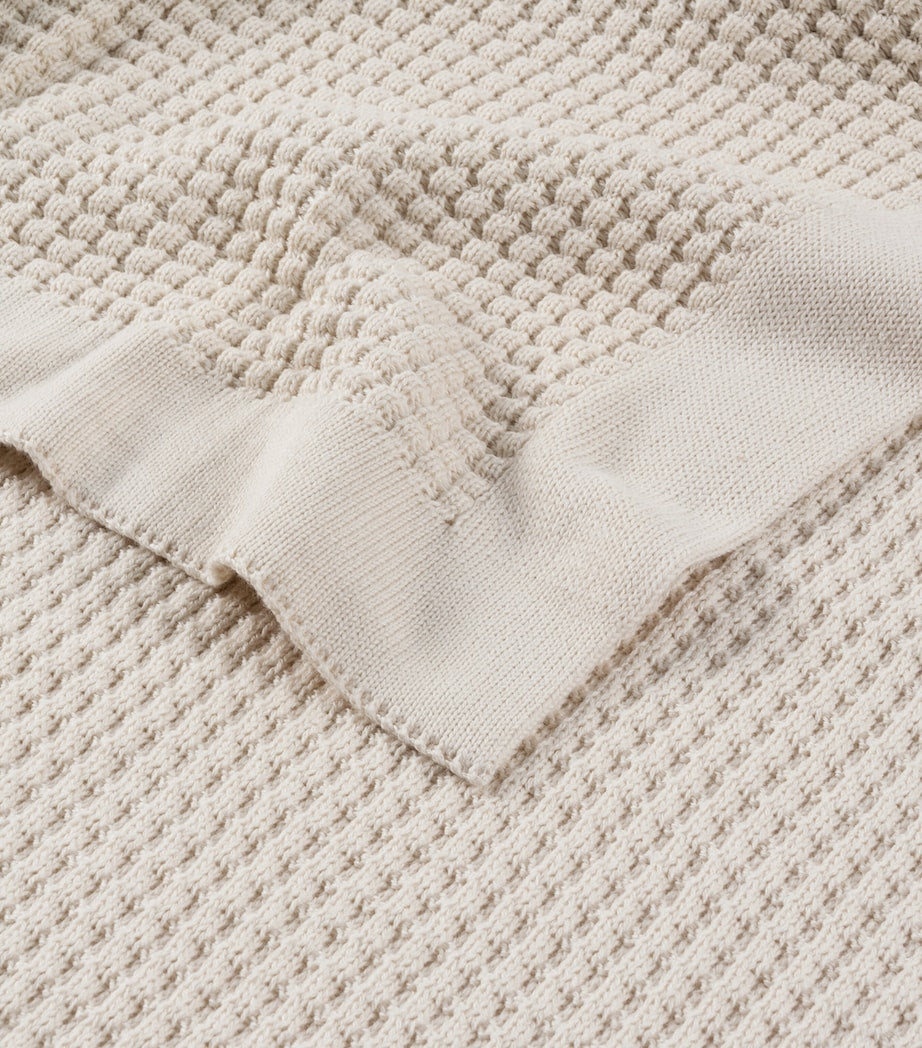 Hamam cotton knitted throw Dione 130x180cm - British product